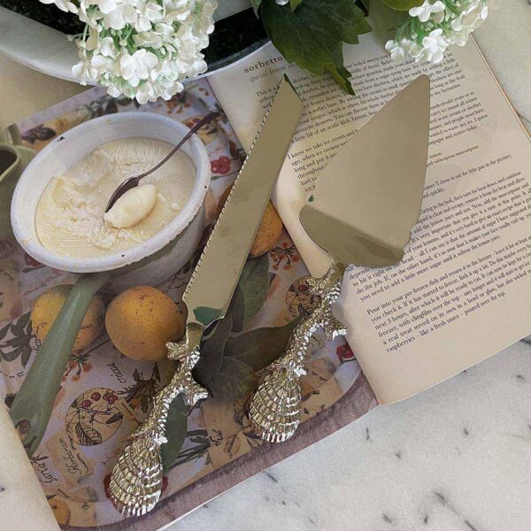 Coral Cake Knife Set , quality cutlery , table cutlery and crockery , flatware , cutlery sets, cake cutter set