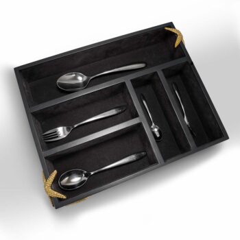 Lumen Cutlery Caddy by CREO Home And Living Accents, featuring a stylish design that keeps cutlery organized and enhances dining décor in pakistan homes.