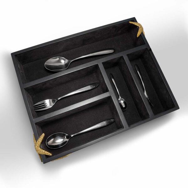 Lumen Cutlery Caddy by CREO Home And Living Accents, featuring a stylish design that keeps cutlery organized and enhances dining décor in pakistan homes.