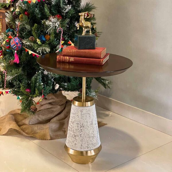 Luna Side Table , tables for sale , round marble table , side table design, bedroom side table design, side tables for living room , side table lamp price in pakistan , center table design