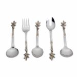 Flora Serving Spoon Set 5pcs – Elegant Flatware in Pakistan