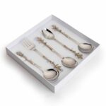 Flora Serving Spoon Set 5pcs – Elegant Flatware in Pakistan